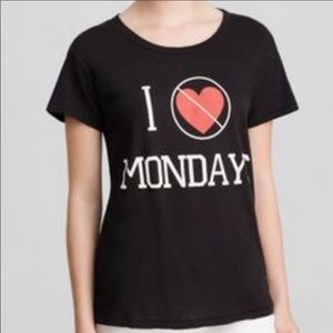 Wildfox I Hate Mondays Tee Shirt